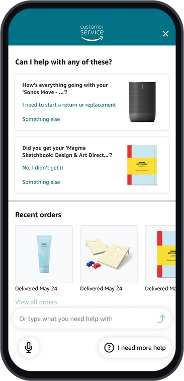 Final Hub: surfaces the relevant order before the customer speaks.