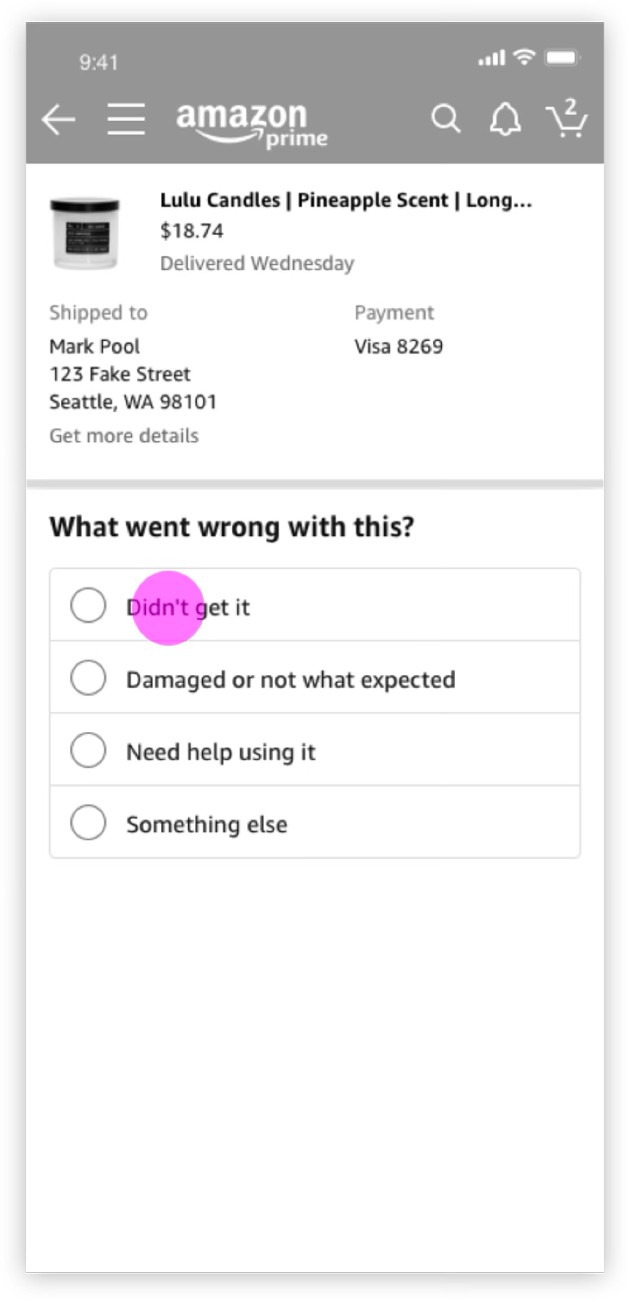 Early wireframe: funnel and routing concepts.